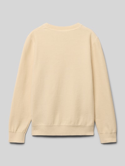 Calvin Klein Jeans Gebreide pullover met logostitching Zand - 3