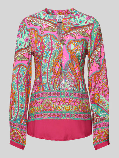 Emily Van den Bergh Blouse met paisleymotief Felroze - 2