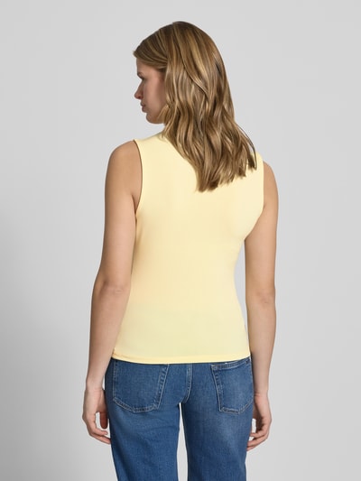 PIECES Shaped Fit Shirt ohne Ärmel Modell 'MADISON' Hellgelb 5