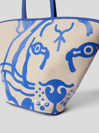 Kenzo Shopper mit Label-Print Blau 3