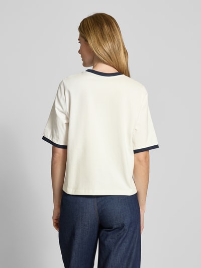 Vero Moda T-shirt o kroju relaxed fit z czystej bawełny model ‘TOVA’ Biały 5