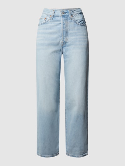 Levi's® Jeansy z wysokim stanem o kroju straight fit z dodatkiem lyocellu – technologia ‘Water<Less™’ Jeansowy niebieski 3