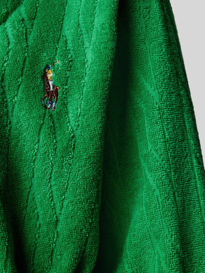 Polo Ralph Lauren Badjas met logostitching, model 'Robe' Groen - 2