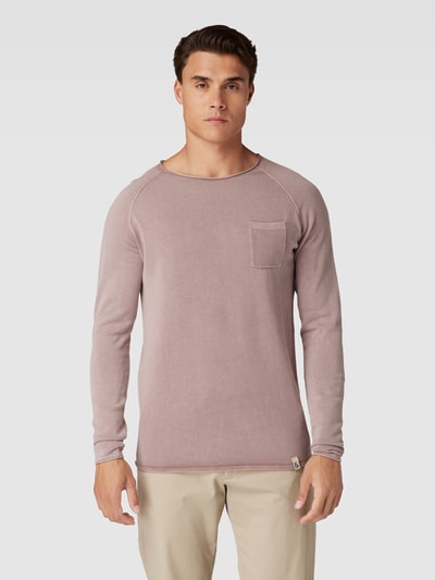 Colours & Sons Gebreide pullover met ronde hals, model 'GARMENT' Lichtgrijs - 4