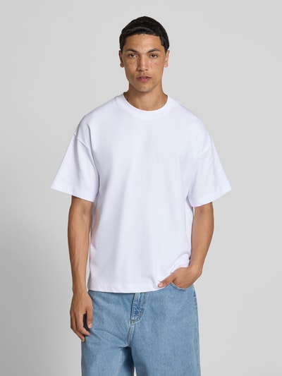 JACK & JONES T-Shirt mit Rundhalsausschnitt Modell 'BARRON' Weiss 4