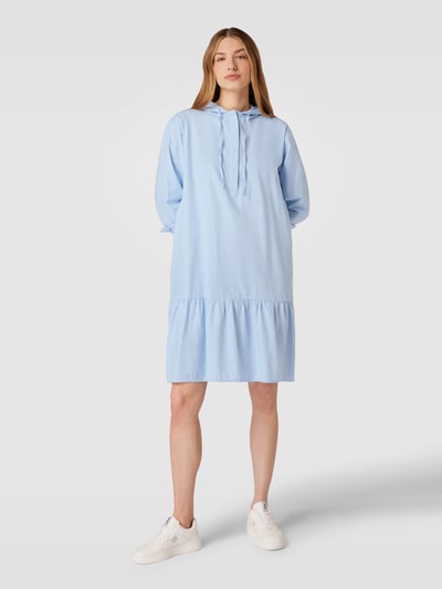 Smith and Soul Knielanges Kleid mit Kapuze Hellblau 1