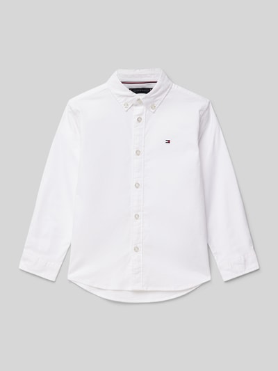 Tommy Hilfiger Kids Hemd mit Button-Down-Kragen Weiss 1