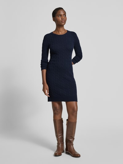 Lauren Ralph Lauren Knielanges Strickkleid aus Lammwolle-Kaschmir-Mix Marine 1