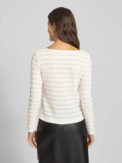 Christian Berg Woman Selection Longsleeve mit U-Boot-Ausschnitt Ecru 5