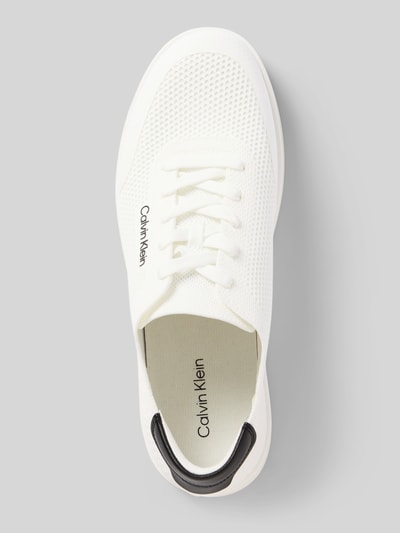 CK Calvin Klein Sneaker mit Label-Details und Schnürverschluss Weiss 3