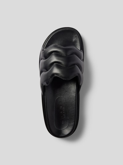 Marni Slides aus Leder Black 5