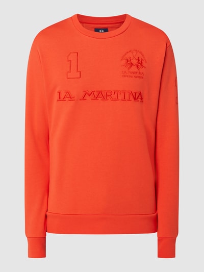 La Martina Sweatshirt mit Logo  Orange 2