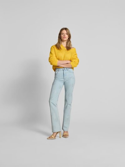 ROTATE Jeans mit 5-Pocket-Design Hellblau 1