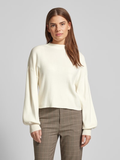 Vero Moda Sweter z obniżonymi ramionami model ‘NANCY’ Écru 4