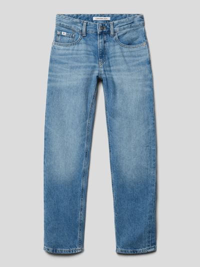 Calvin Klein Jeans Jeans met labelpatch Blauw - 1