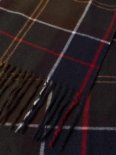 Barbour Schal mit Allover-Muster Modell 'HAILES' Oliv 2