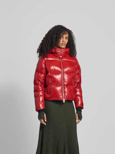 Moose Knuckles Regular Fit Steppjacke mit Kapuze Rot 4