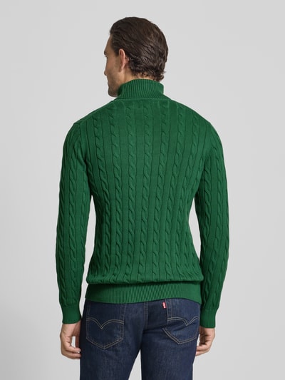Gant Strickpullover mit gerippten Abschlüssen Dunkelgruen 5