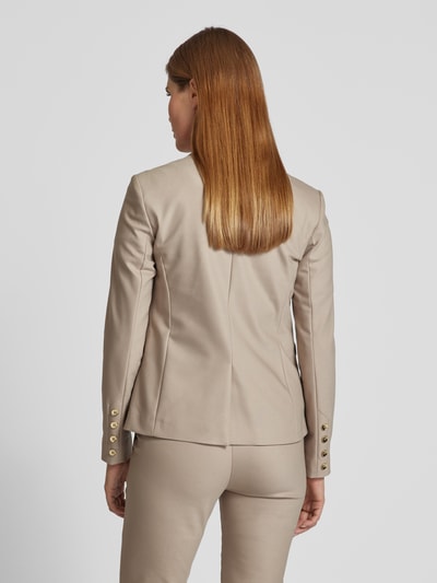 MOS MOSH Blazer met labelapplicatie, model 'Blake' Taupe - 5