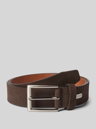 Lloyd Men's Belts Ledergürtel mit Label-Applikation Dunkelbraun 1