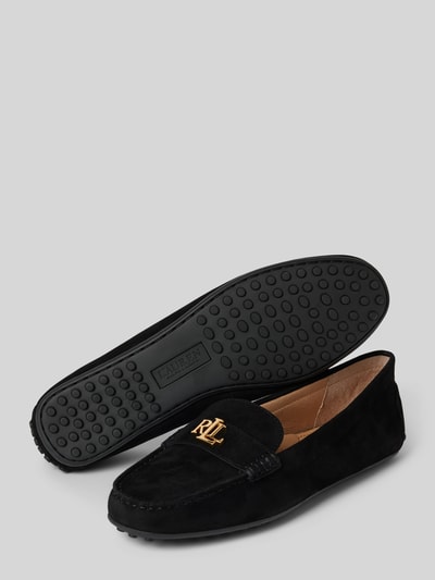 Lauren Ralph Lauren Lederloafer mit Label-Applikation von Lauren Ralph Lauren Modell 'BARNSBURY' Black 4