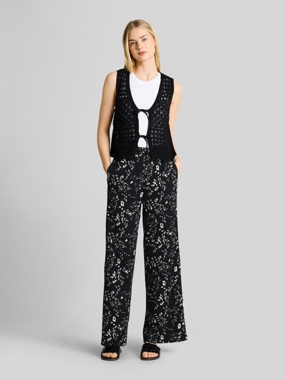 Tom Tailor Denim Weite Hose mit elastischem Bund Black 1