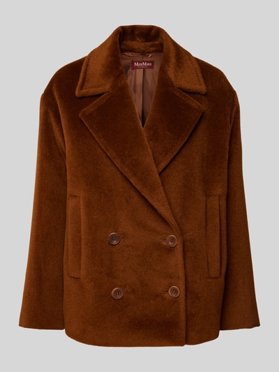 Max Mara Studio Jacke mit Reverskragen Modell 'FILOVIA' Cognac 2