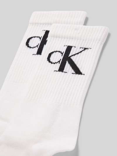 Calvin Klein Jeans Sokken met labelprint in een set van 2 paar Wit - 2