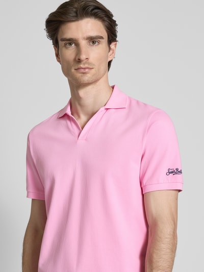MC2 Saint Barth Regular fit poloshirt met V-hals, model 'CHARLES' Rosé - 3