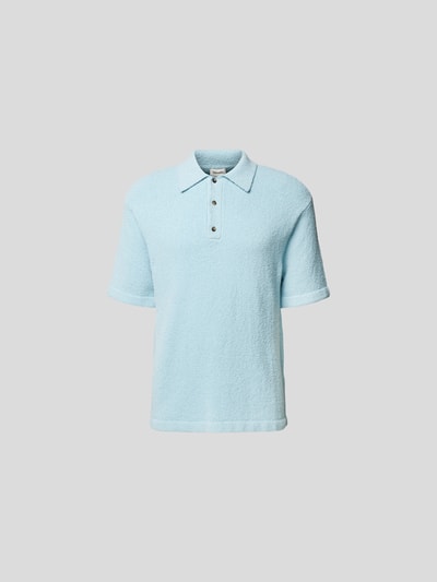 Nanushka Poloshirt mit Polokragen Hellblau 2