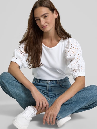 MOS MOSH T-Shirt mit 1/2-Ärmel Modell 'Puffy' Weiss 3