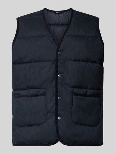 Barbour Steppweste mit aufgesetzten Taschen Modell 'Easthill' Marine 1