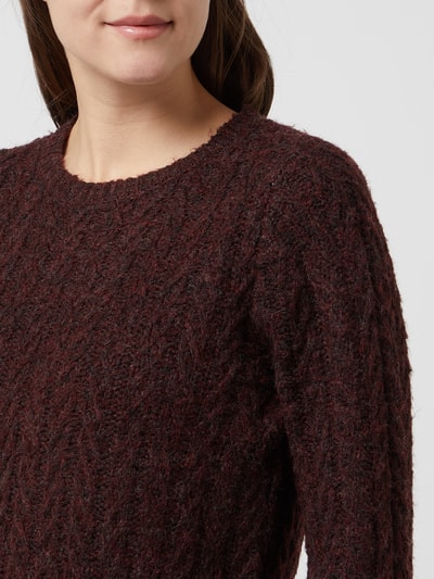 Only Pullover mit Woll-Anteil Modell 'Mellow' Pflaume 3