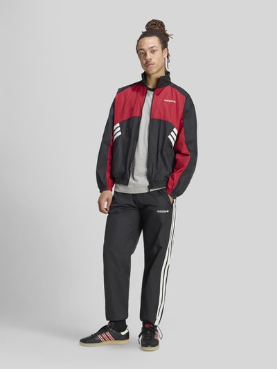 adidas Originals Relaxed Fit Sweatjacke mit Label-Schriftzug Modell 'MUNICH 93' Bordeaux 1