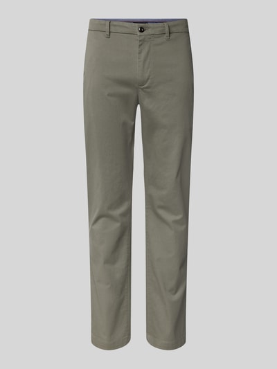 Tommy Hilfiger Straight Leg Chino mit Strukturmuster Modell 'DENTON' Silber 2