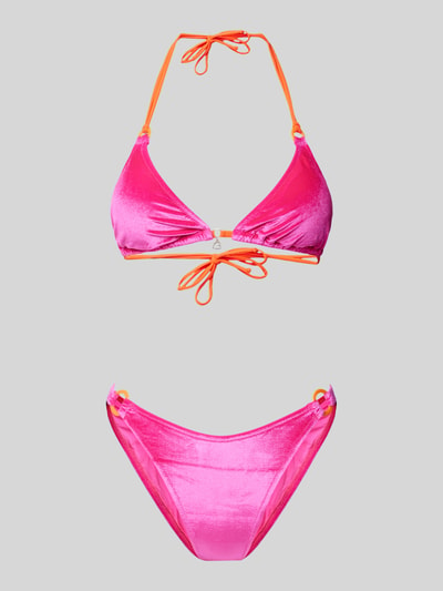 Banana Moon Bikiniset met logo-applicatie, model 'YEROOAKA NEOSUN' Felroze - 1