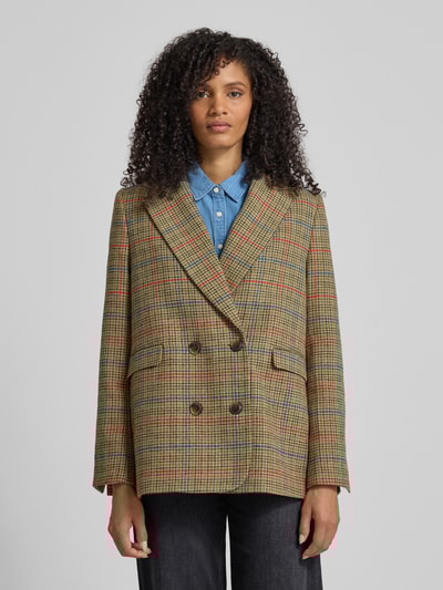 Mustang Regular fit blazer met knoopsluiting, model 'MARLOW' Middenbruin - 4