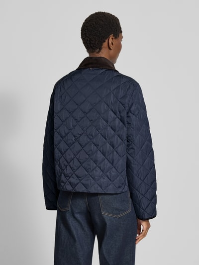 Rich & Royal Gewatteerd jack met doorgestikte naden Marineblauw - 5