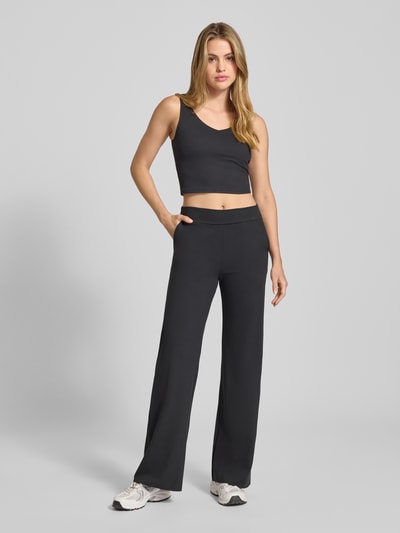 AIMN Jogpants mit weitem Bein und elastischem Bund Black 1