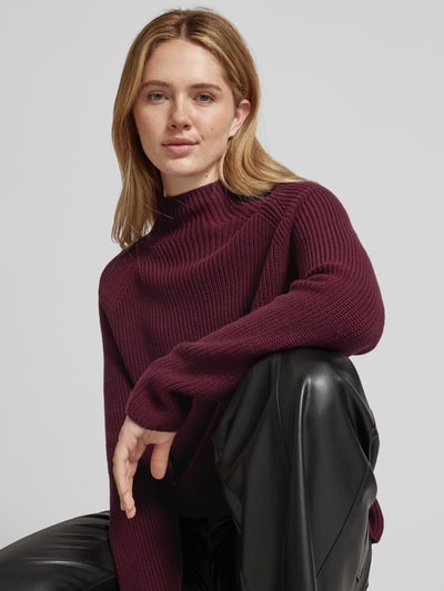 Marc O'Polo Pullover met lange mouwen en opstaande kraag Bordeaux - 3