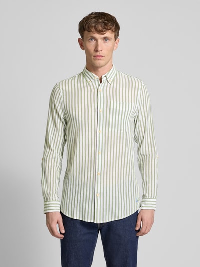 Scotch & Soda Regular Fit Freizeithemd mit Button-Down-Kragen Hellgruen 4