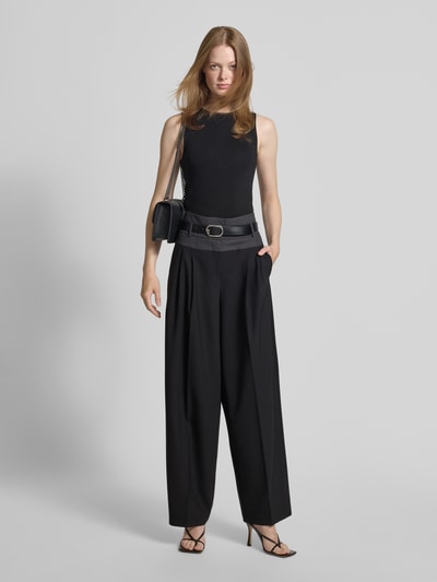 Cambio Stoffhose mit Gesäßtaschen Modell 'EVELIN' Black 1