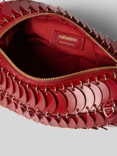 Rabanne Crossbody Bag mit Paillettenbesatz Rot 4