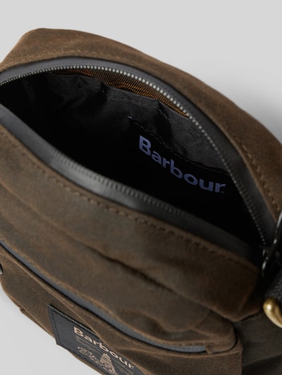 Barbour Torba na ramię z naszywką z logo Zielony 5