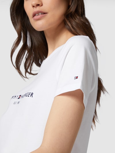 Tommy Hilfiger T-shirt z bawełny Biały 3