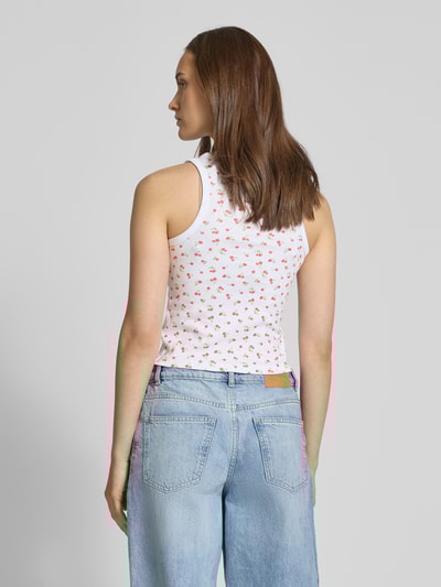 Review Tanktop met ribboorden Wit - 5