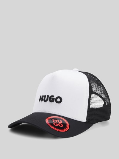 HUGO Czapka z daszkiem z bawełny ze wstawką z siateczki model 'MARSEL TRUCKER' Złamany biały 3