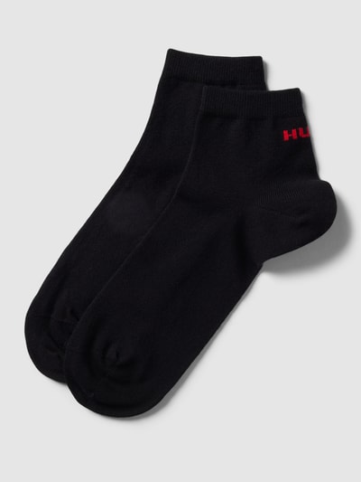 HUGO Socken mit Label-Print im 2er-Pack Modell 'SH' Black 1