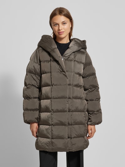 Calvin Klein Womenswear Schimmernder Steppmantel mit Kapuze Beige 4