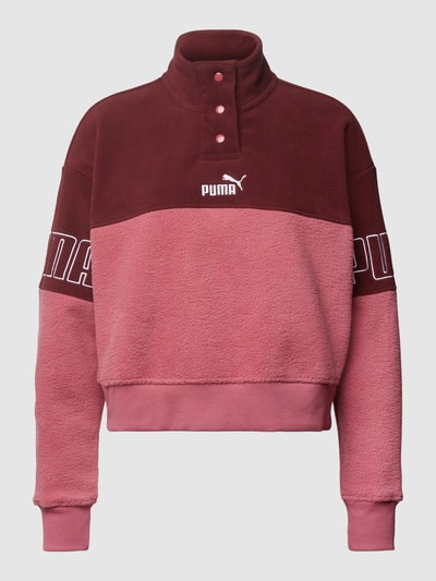 Puma Sweatshirt mit Stehkragen Modell 'Winterized' Mauve 2